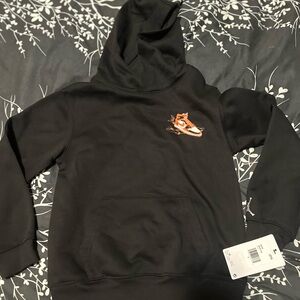 Black Nike Jordan Hoodie with OG sneaker logo